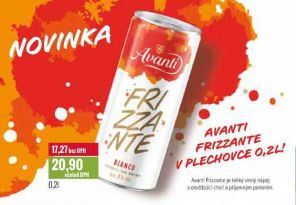 Avanti Frizzante 0,2L Plech