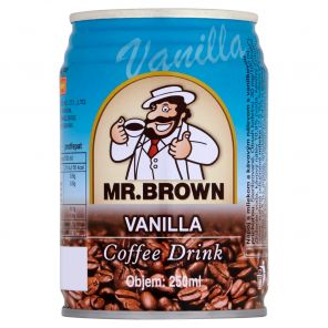 Mr. Brown Vanilla nápoj s mlékem a kávovým nálevem s vanilkovou příchutí 250ml