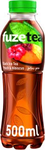 FuzeTea Black Ice Tea Peach & Hibiscus 500ml