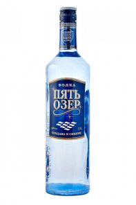 Ruská vodka Pět Jezer, lahev 1l
