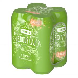 Ledový čaj s broskví od Birellu, shrink 4x0,5l