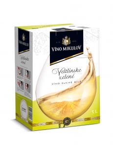 Víno Mikulov Veltlínské zelené, bag in box 5l