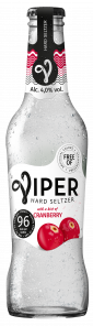 Viper, hard seltzer s příchutí brusinky 0,33l láhev