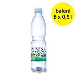 Dobrá voda Jemně Perlivá 8*0,5L  