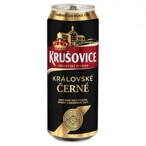 Krušovice Královské Černé 0,5 PLECH